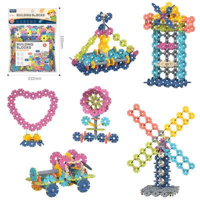 DIY拼装雪花积木320PCS    /中号厚款3.0/莫兰迪色系 - OBL10175940