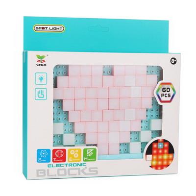 点点光电能积木（60PCS）
1.点点光灯光积木
2.配人体感应开关，起件器
3.DIY自主拼装
4.六种图案混装 - OBL10178275