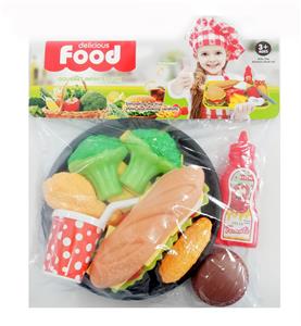 汉堡薯条可乐鸡腿等食物过家家套装 - OBL10183294