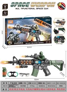 M416声光伸缩振动电动枪配背带配声光手榴弹配手铐配眼镜 - OBL10187497