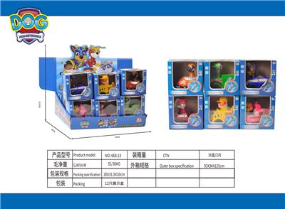 狗狗巡逻队惯性车12只展盒 - OBL10190597