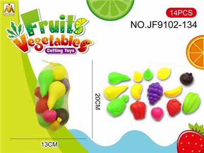 儿童益智仿真水果套装餐具过家家玩具 - OBL10193526