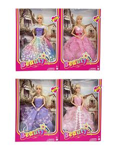 2023 真人电影版11.5寸实身9关节芭比带项链、耳环配件 4款混装 - OBL10203105