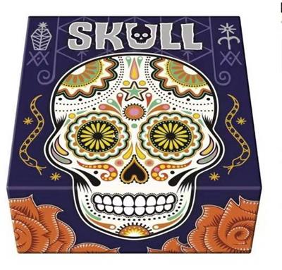 骷髅派对游戏 | 虚张游戏 | 战略游戏 | 游戏之夜趣味游戏 | 成人和青少年家庭棋盘游戏 | 适合 13 岁以上儿童 | 3-6 名玩家 | 平均游戏时间 30 分钟 | 太空牛仔制造 - OBL10204246