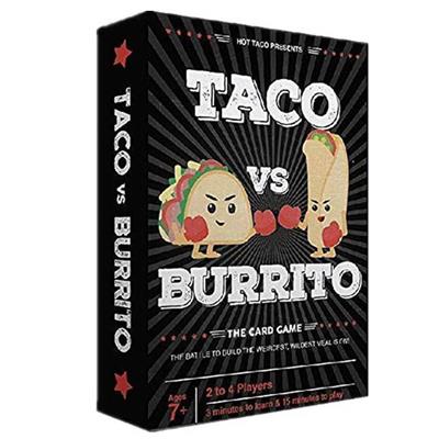 墨西哥玉米卷vs墨西哥卷饼 - 由 7 岁儿童创造的战略家庭友好纸牌游戏 - 适合男孩、女孩、儿童、家庭和成人 - OBL10204318