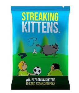裸奔小猫扩展套装 - 可笑的俄罗斯轮盘纸牌游戏,轻松家庭友好派对游戏 - 成人、青少年和儿童的纸牌游戏- 15 张卡片附加组件 - OBL10204328