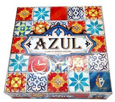 蓝色一代-策略棋盘游戏马赛克瓷砖放置游戏家庭棋盘游戏适合 8 岁及以上成人和儿童年龄 2 至 4 名玩家 - OBL10204396