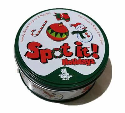 发现它，雪人 产品重量：160g? 产品尺寸：直径9.7*4.5cm?（含纸牌和纸质说明书，圆铁盒包装）?

箱规尺寸：52*31.5*42cm/120盒，19kg/箱 双层纸箱包装 - OBL10204533