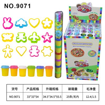 六色PVC筒彩泥50克+配件 - OBL10206696