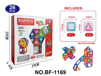 透明磁力片积木套装26PCS - OBL10223176