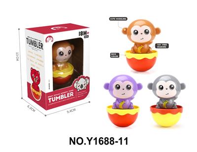 猴子不倒翁婴儿抓握益智早教玩具 - OBL10223246