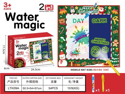 Nightglow water canvas (happy christmas) - OBL10231947
