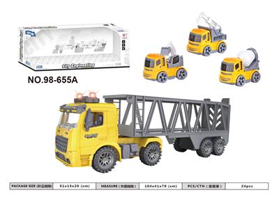 1:14惯性工程拖头车（带灯光音乐）包3粒AG13电池 - OBL10236078