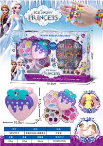 三层草莓化妆盒+串珠套装 - OBL10238549