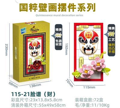 脸谱（财）挂画/摆件 - OBL10241228