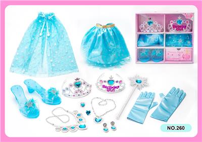 公主仙女棒魔棒电镀皇冠饰品宝石水晶装扮过家家新款DIY套装 - OBL10241729