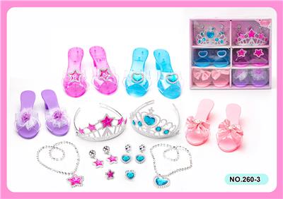 公主仙女棒魔棒电镀皇冠饰品宝石水晶装扮过家家新款DIY套装 - OBL10241732