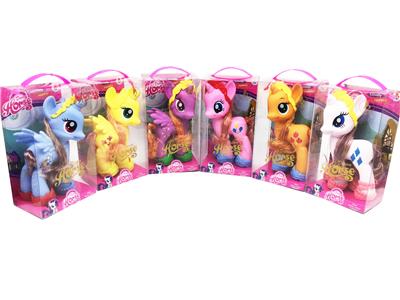 PVC 盒6款超大号搪胶马宝丽带马鞋马皇冠混装 - OBL10247205