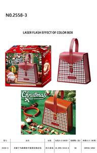 圣诞千鸟格梯形手提袋发饰套装（33件套） - OBL10247662