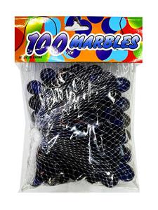 1.6CM 100粒 古兰外花玻璃珠 - OBL10252598