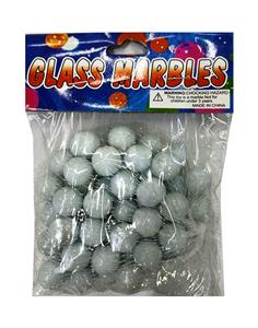 1.6CM  50粒 白奶油玻璃珠 - OBL10252603