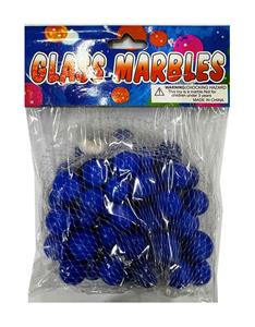 1.6CM  50粒 蓝奶油玻璃珠 - OBL10252604