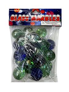 2.5CM 20粒 混彩玻璃珠 - OBL10252607