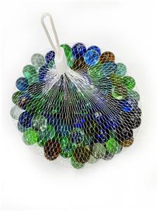 1.6CM 100粒 混彩玻璃珠 - OBL10252610