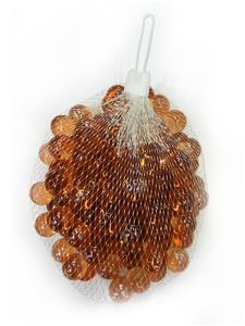 1.6CM 100粒 粉红玻璃珠 - OBL10252615