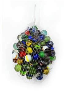 1.6CM 100粒 混玻璃珠 - OBL10252622