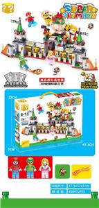 我的世界马里奥酷霸王城堡小颗粒积木（438+pcs)大盒装/内置步骤分包 - OBL10254147
