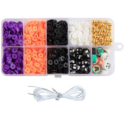 软陶+6厘金珠+彩珠+线（10格） - OBL10254858