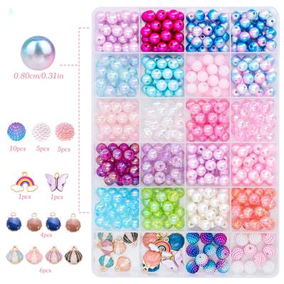 8厘珍珠+吊坠+剪刀线（24格） - OBL10254894