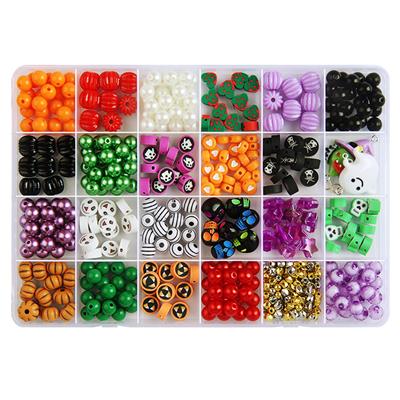 8厘珍珠+彩珠+软陶+吊坠+隔珠+线（24格） - OBL10254896