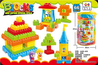 散装益智大颗粒积木(城堡秋千)
（66PCS） - OBL10256489