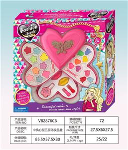 中桃心型三层化妆品盒 - OBL10256749
