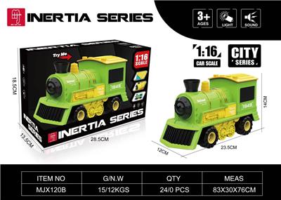 1：16惯性仿真火车
 带灯光 声音
AAA/3颗 不包电 - OBL10256919