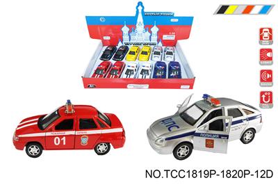俄罗斯合金警车
（两款各3色混装） - OBL10257885