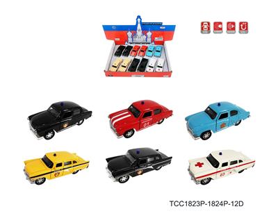 俄罗斯合金警车
（两款各3色混装） - OBL10257895
