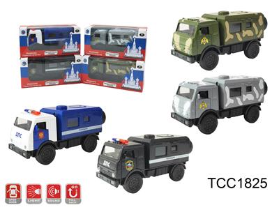 俄罗斯合金
卡玛斯军车警车
（两款各2色混装） - OBL10257896