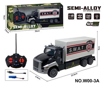 四通遥控合金拖头车(警车） - OBL10260862