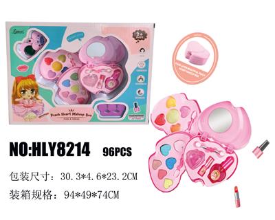 女孩彩妆饰品俏丽桃心彩妆盒 - OBL10263637