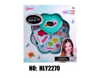 女孩彩妆饰品心型3层绿色儿童化妆品 - OBL10263648