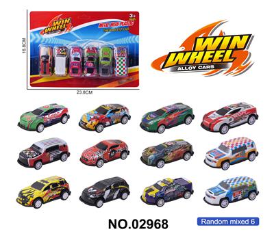 1:64滑行合金车6只装 - OBL10264434