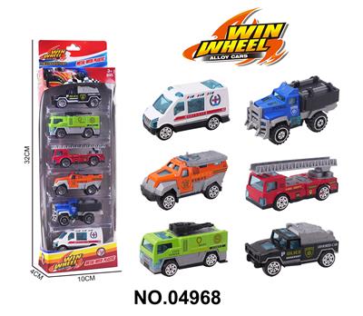 1:64滑行合金车 6只装 - OBL10264436