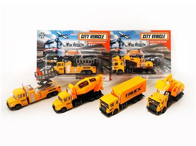1:36合金车  回力工程车多款混装 - OBL10266456