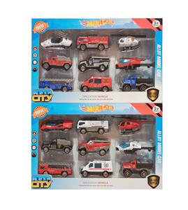 合金1:64滑行消防警察车飞机套装
9只装 - OBL10266464