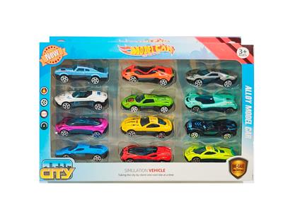 合金1:64滑行跑车12只套装
 - OBL10266466