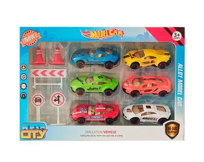 合金1:64滑行跑车8.5CM长 6只装
8款车混装 - OBL10266468