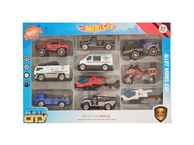 1:64合金滑行城市服务车配飞机套装
  10只装 - OBL10266473